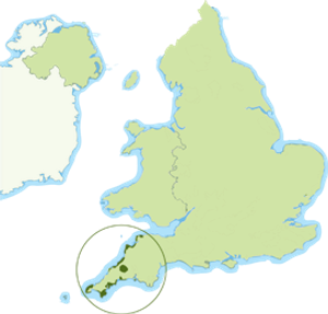 Cornwall map