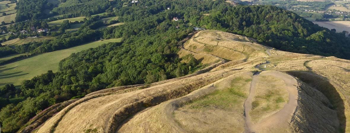 Malvern Hills NL - British Camp Aerial View
